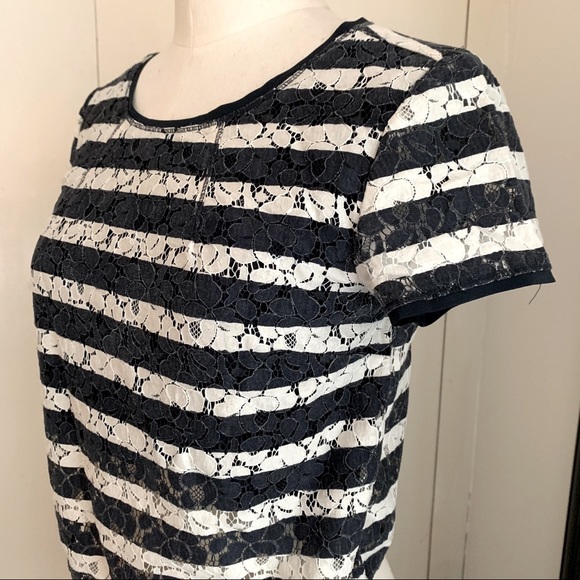 Aritzia Talula Striped Cropped Top - Picture 1 of 5